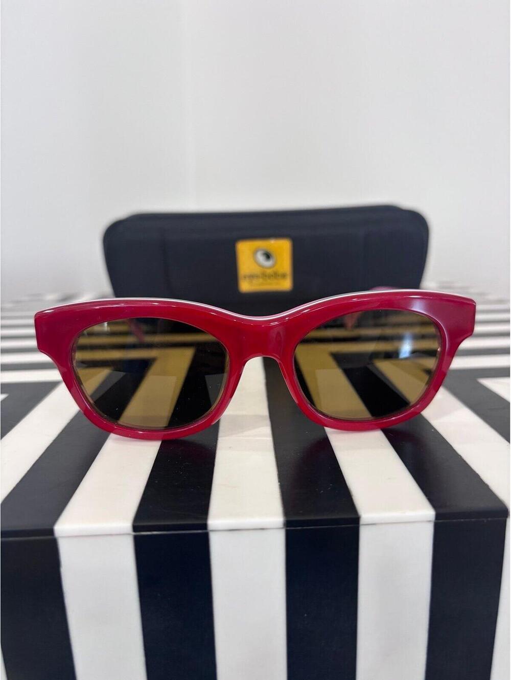 Eyebobs Sunglasses Red Pink Frame Bumfuzzle 3413-01 50-18-? w/ Case